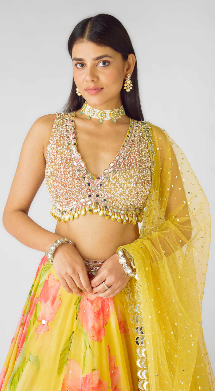 The Wild Marigold Lehenga