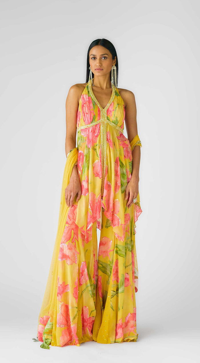 The Wild Marigold Sharara Set