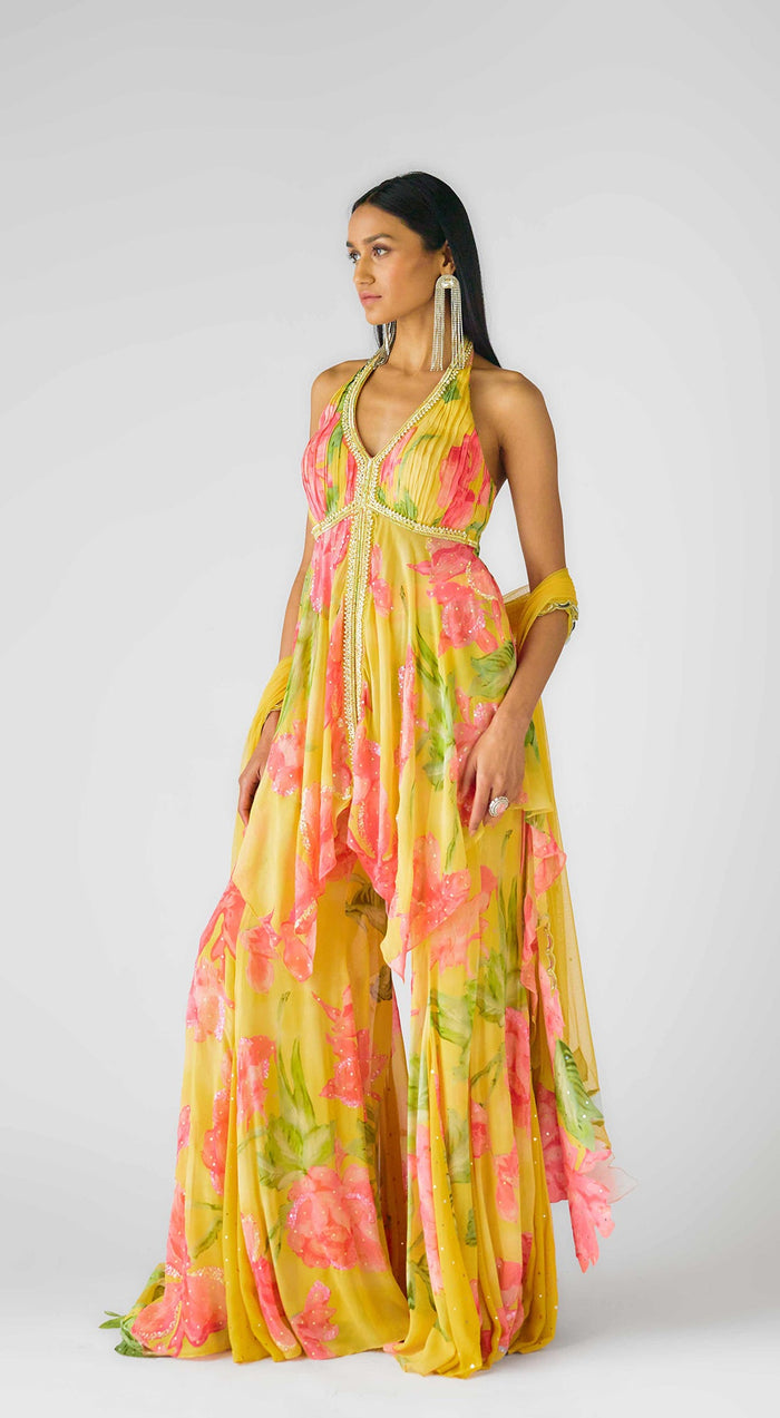 The Wild Marigold Sharara Set