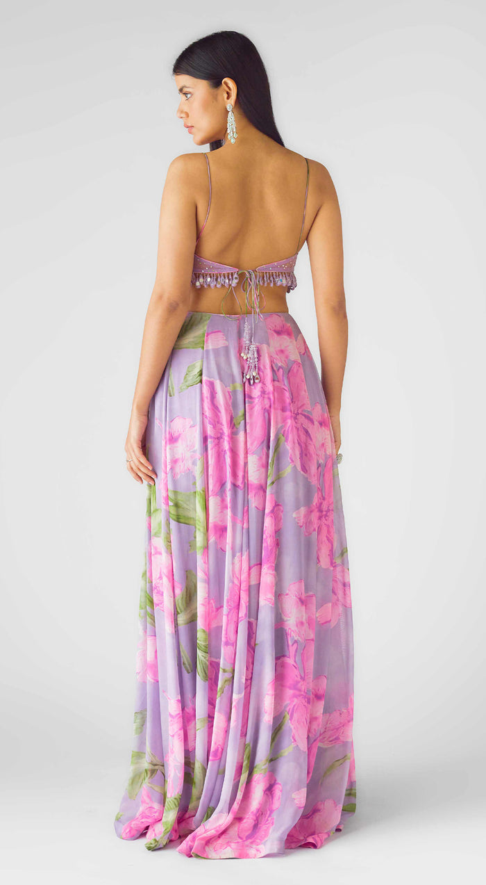 The Mystical Lilacs Cape Set