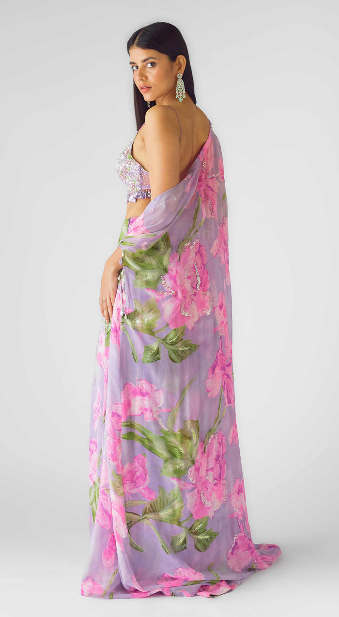 The Mystical Lilacs Cape Set