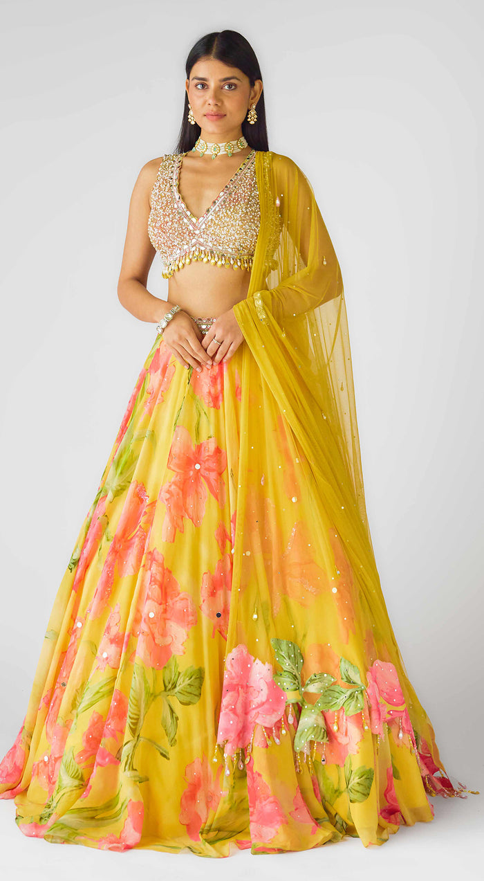 The Wild Marigold Lehenga