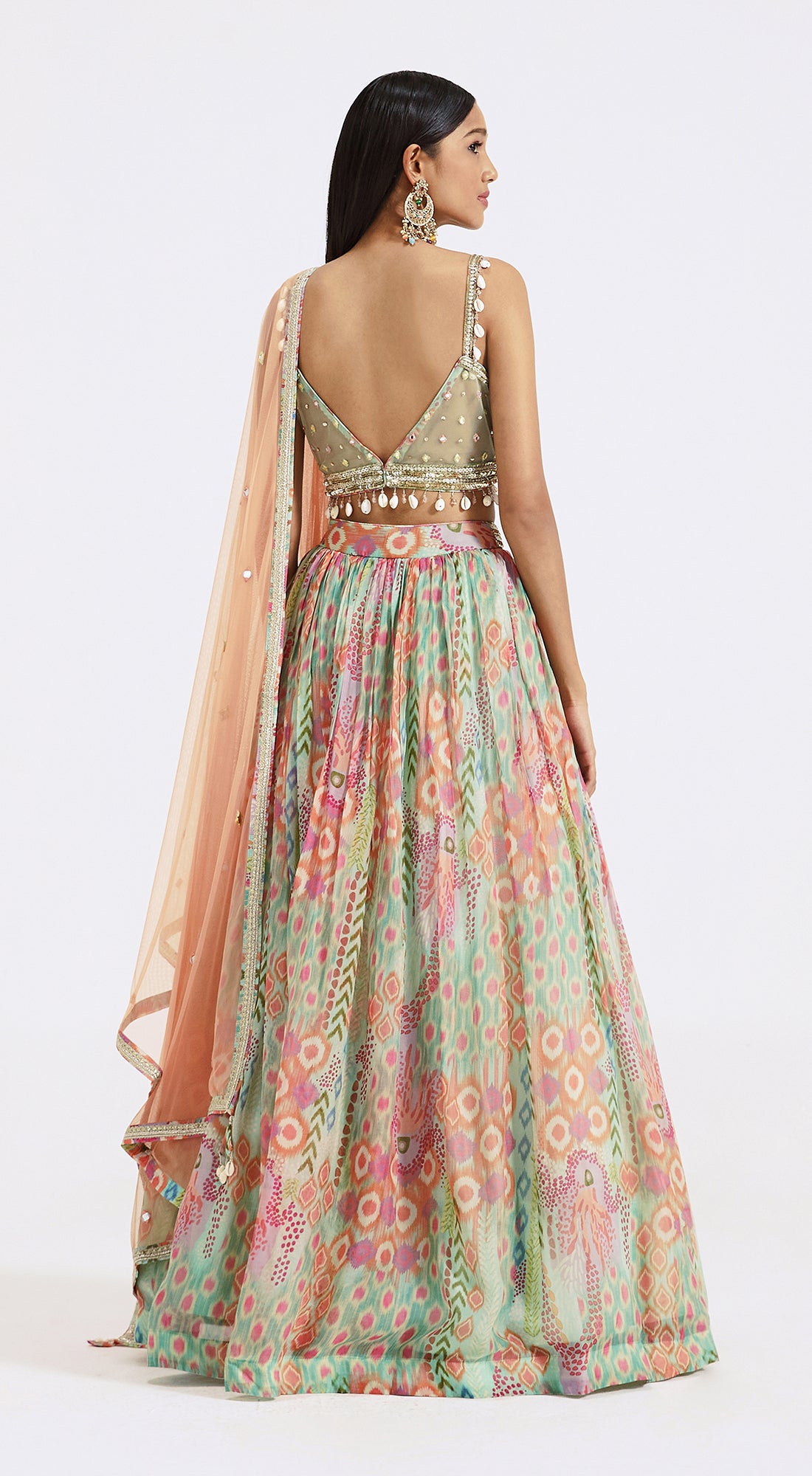 Multicoloured Lehenga Set