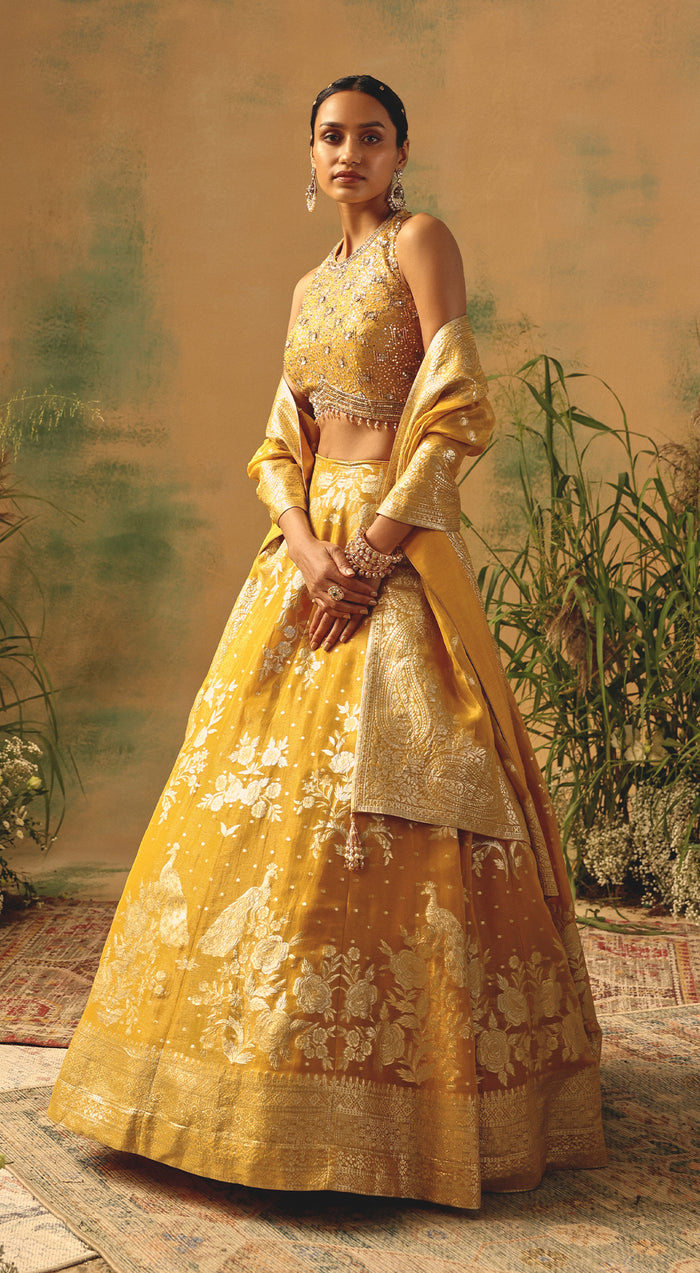 The Embers of Marigold Lehenga