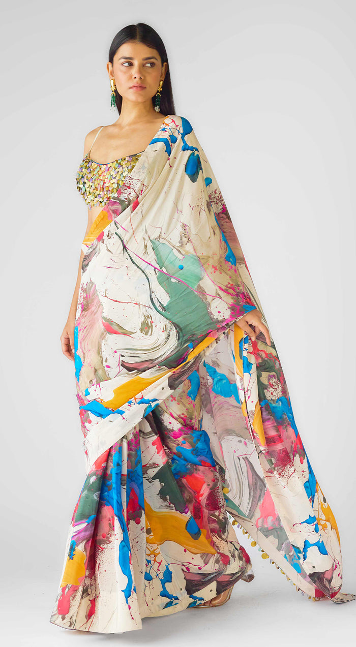 The Artsy Odyssey Saree