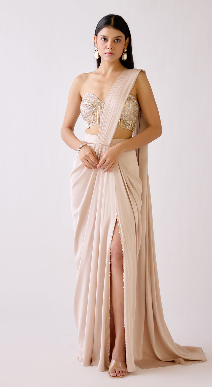 The Nightfall Fête Draped Saree