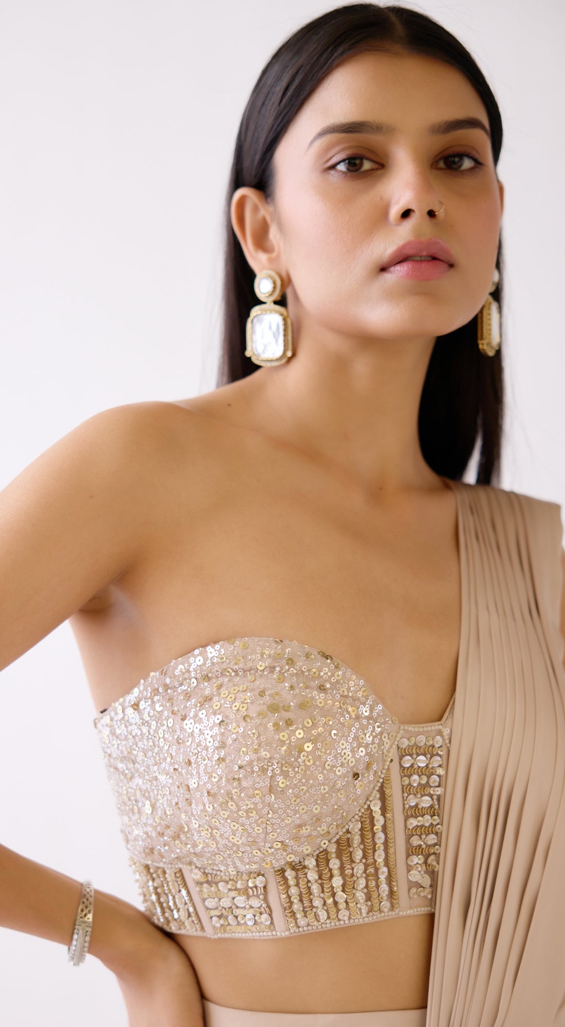 The Nightfall Fête Draped Saree