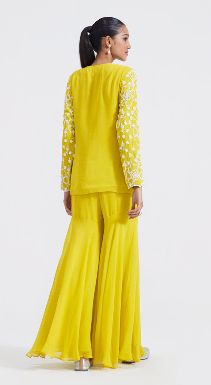 Lime Embroidered Co-Ords