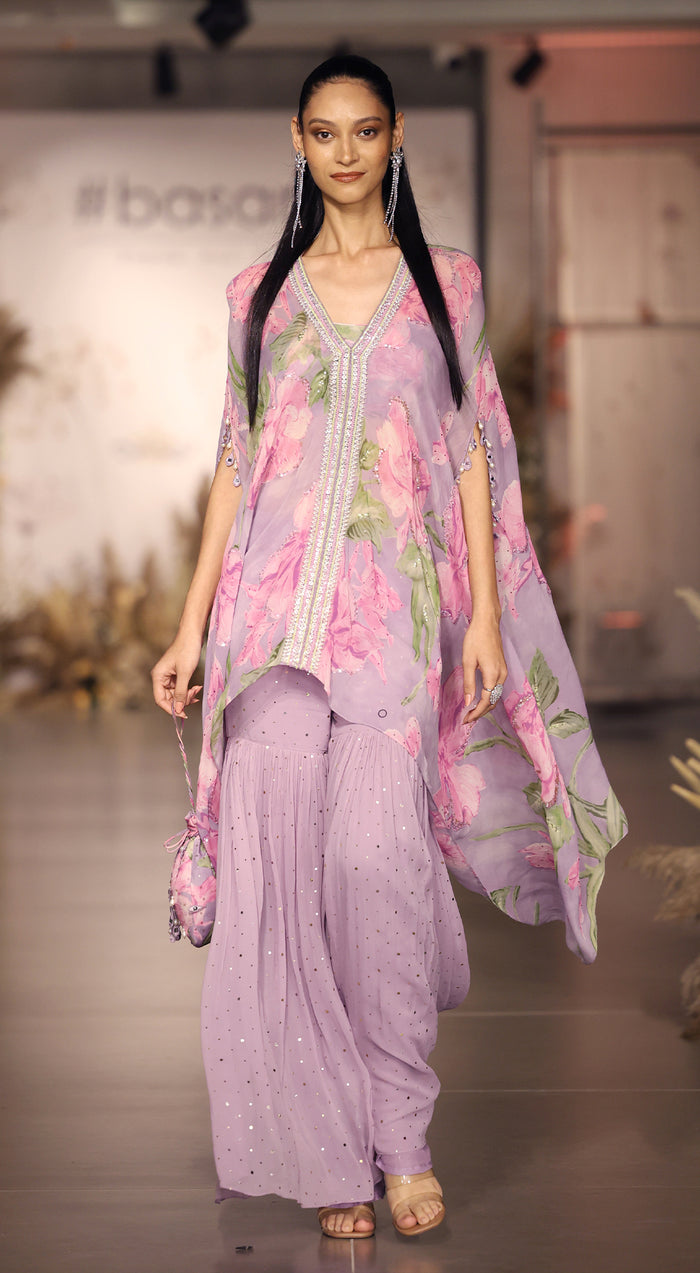 The Mystical Lilacs Kaftan Set