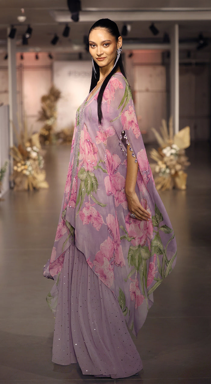 The Mystical Lilacs Kaftan Set