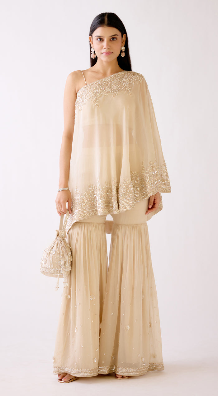 The Evening Glow Sharara Set