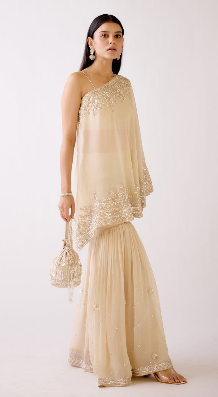 The Evening Glow Sharara Set