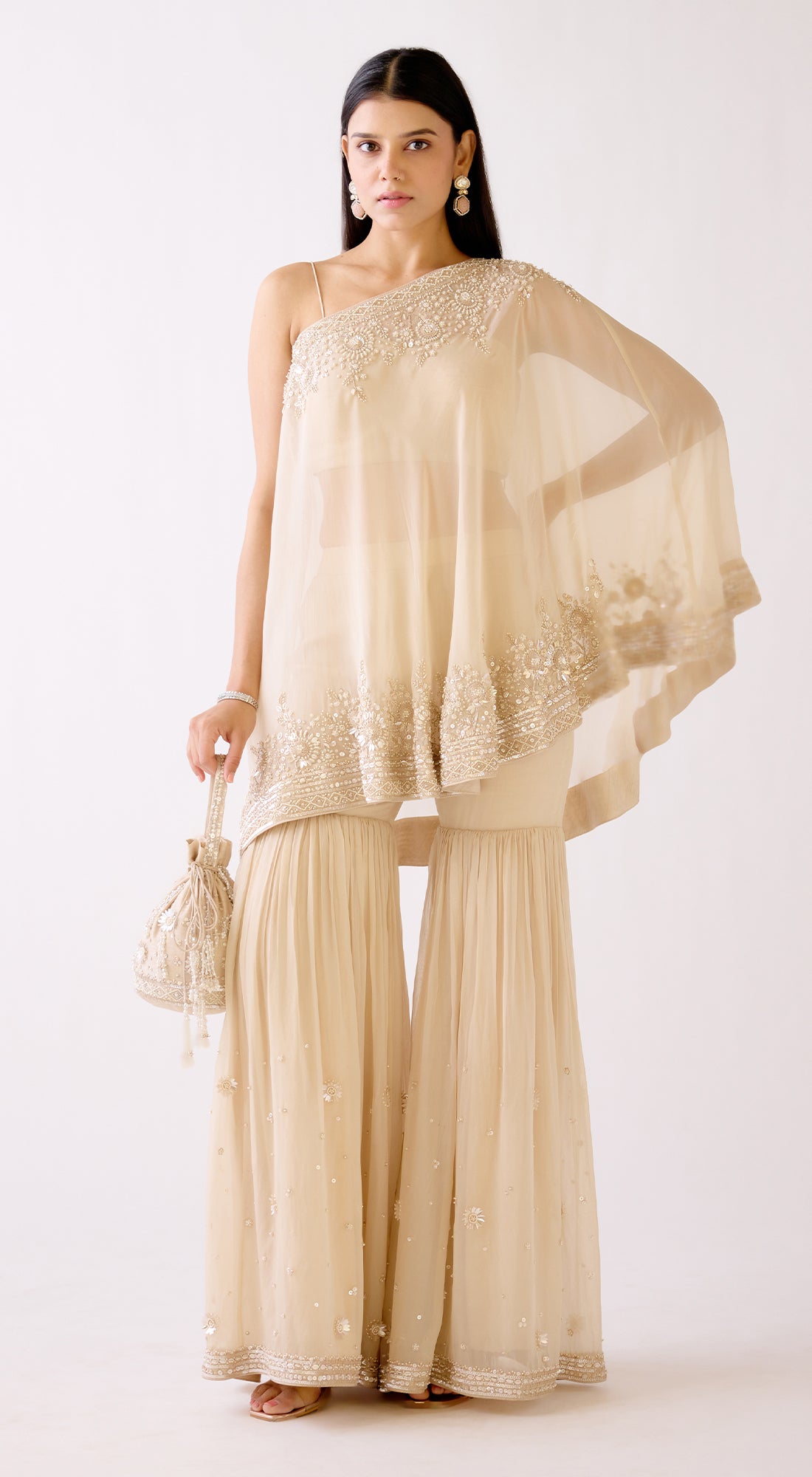 The Evening Glow Sharara Set