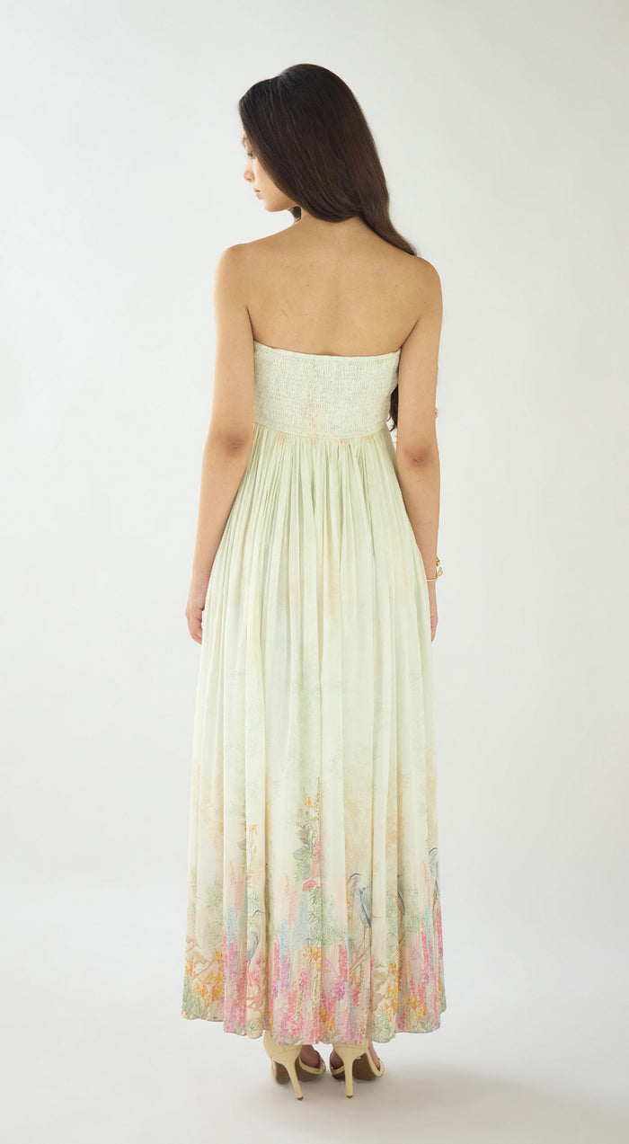 Ivory Aurora Summer Silk Dress