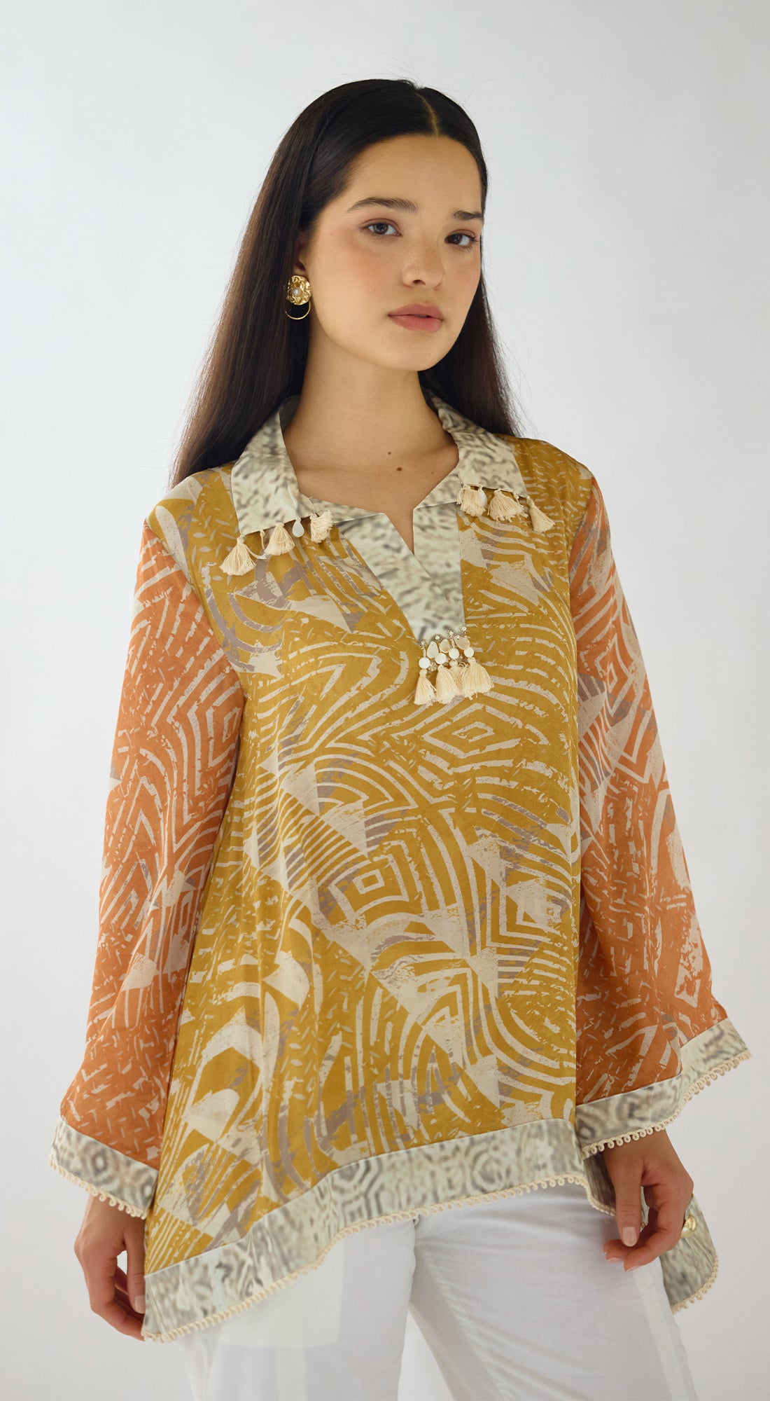 The Amber Dusk Crepe Top