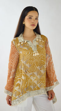 The Amber Dusk Crepe Top