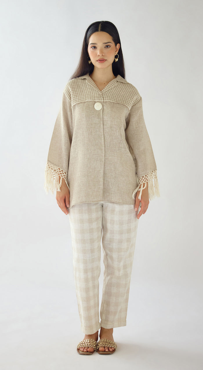 Ivory Stone Drift Jute Shirt