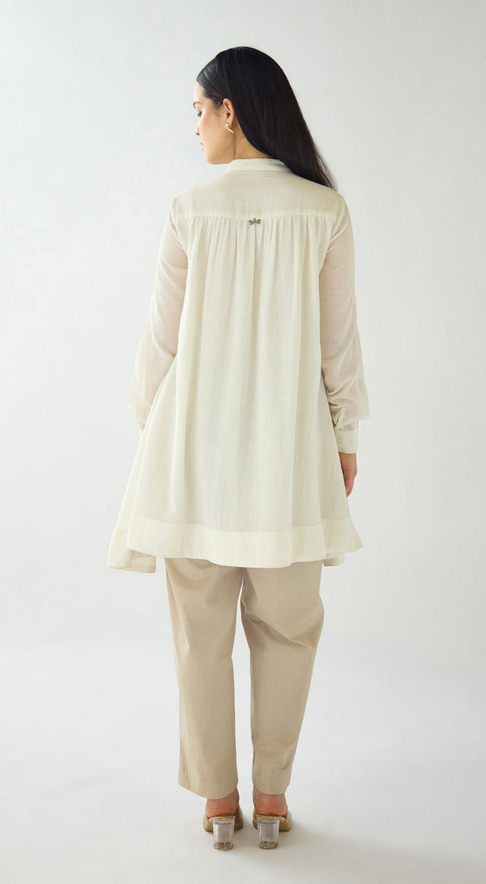 Ivory Earthen Grace Cotton Tunic