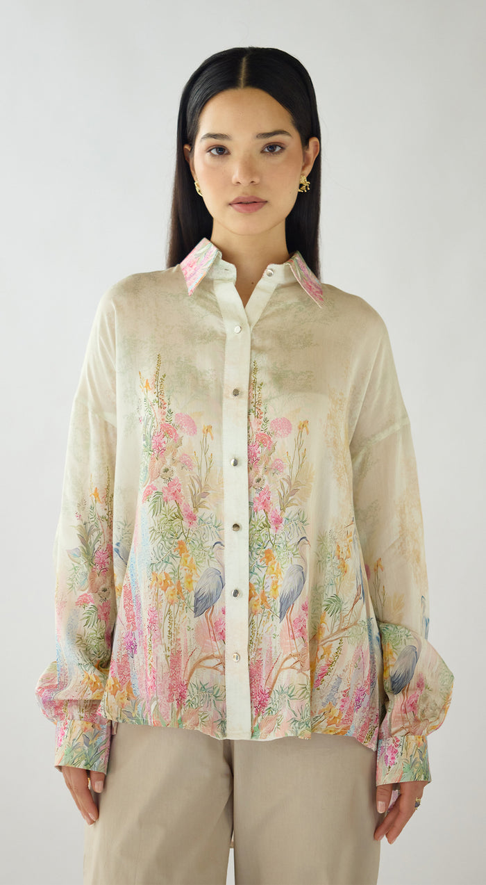 Rose Reed Summer Silk Shirt
