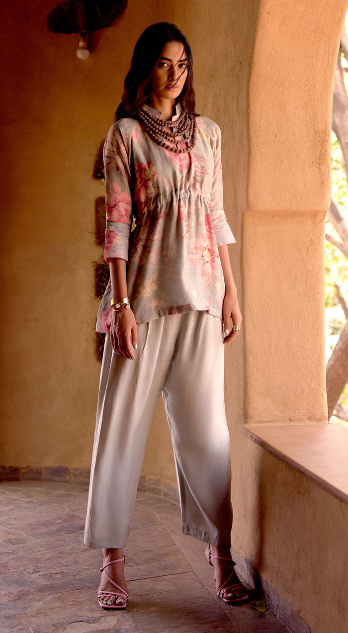 Green Dust Light Petals Co-ord Set