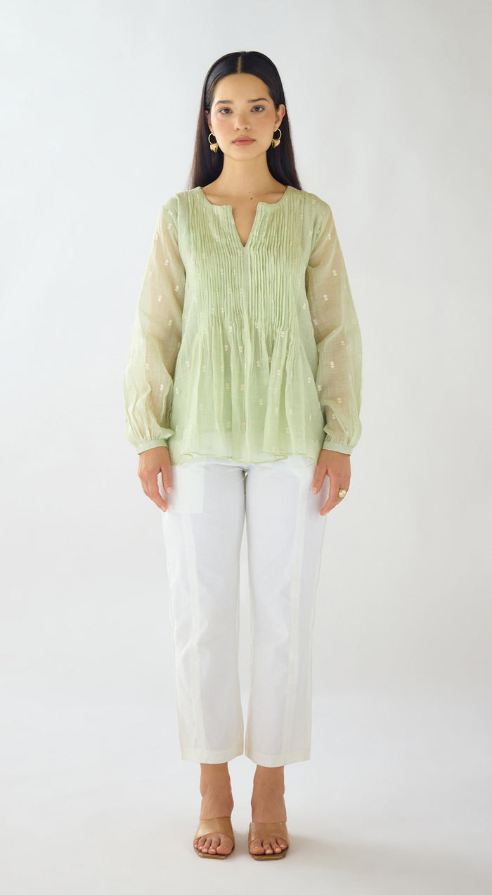 Lime Blush Cotton Tunic