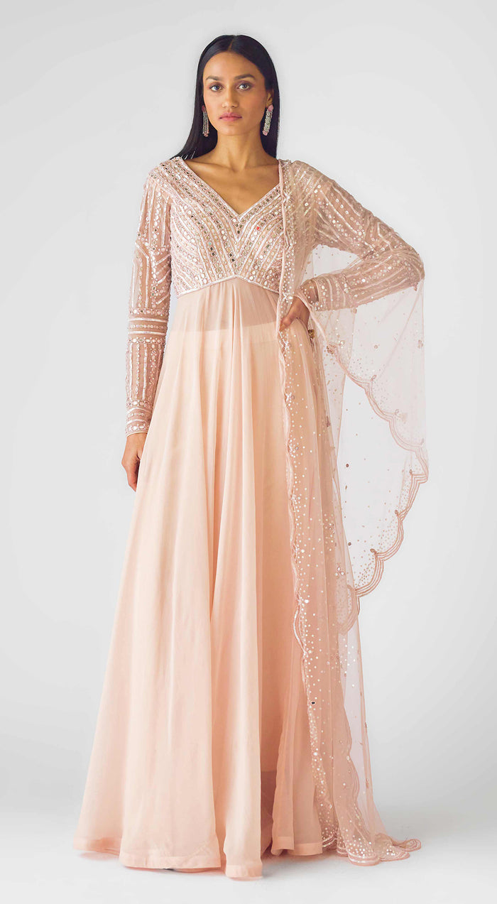 The Blush Celeste Anarkali