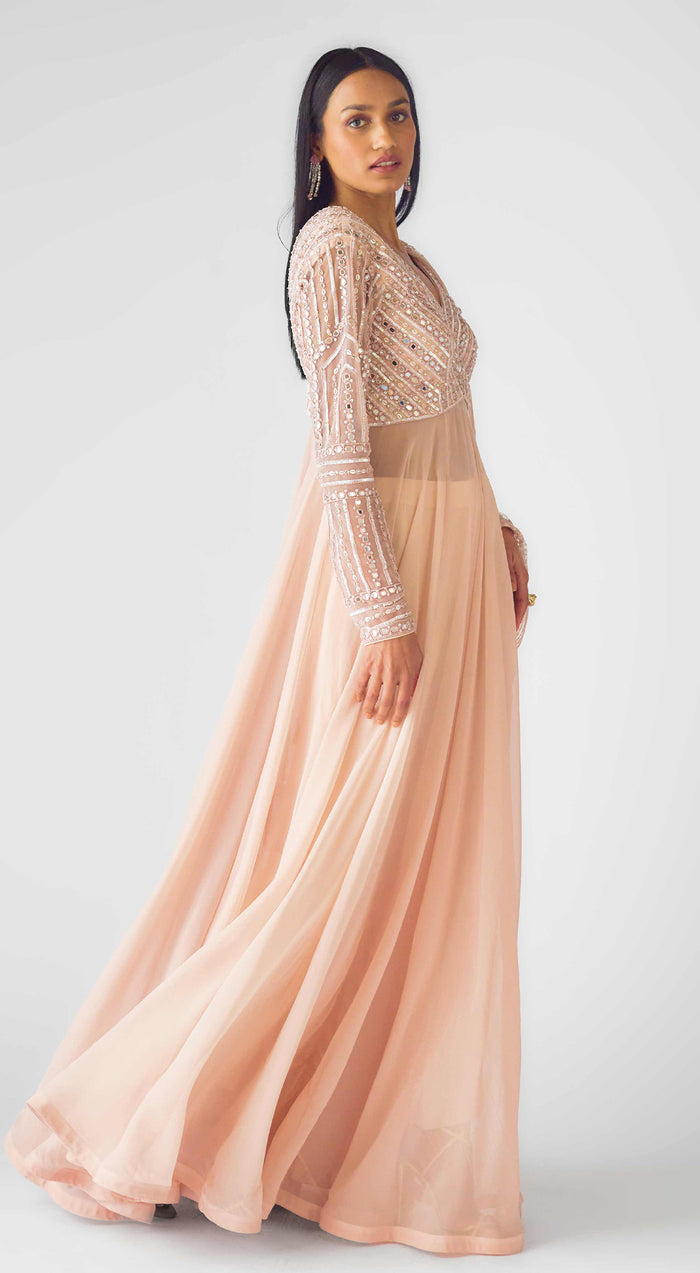 The Blush Celeste Anarkali