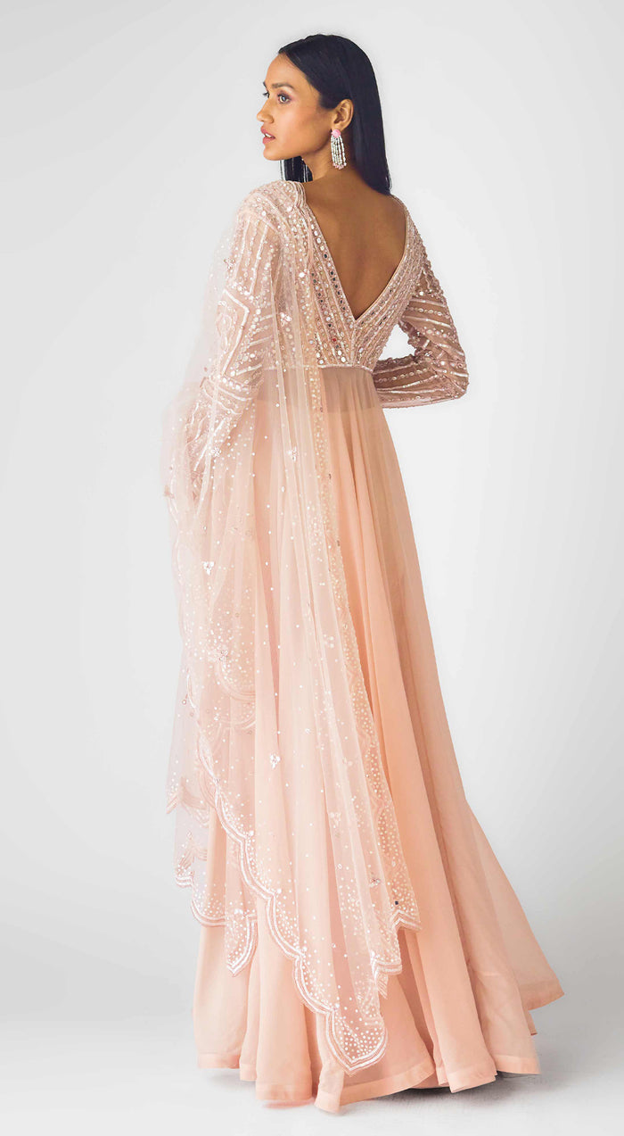The Blush Celeste Anarkali