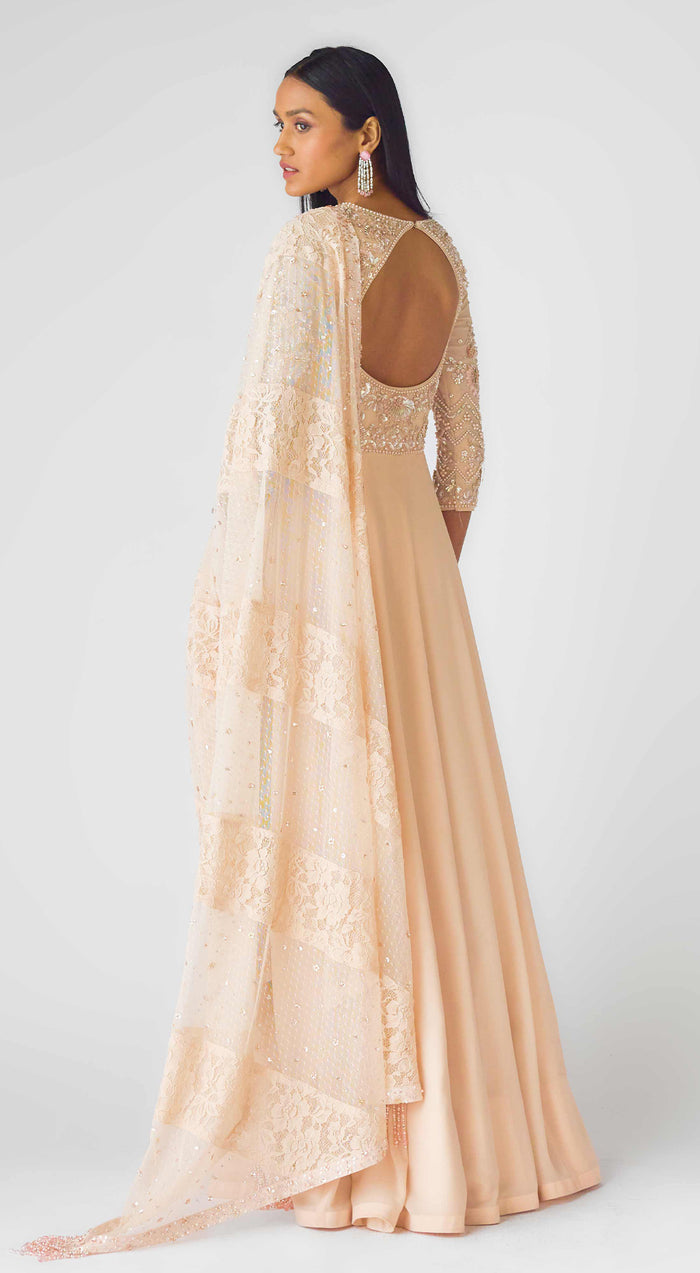 The Blush Opulence Anarkali Set