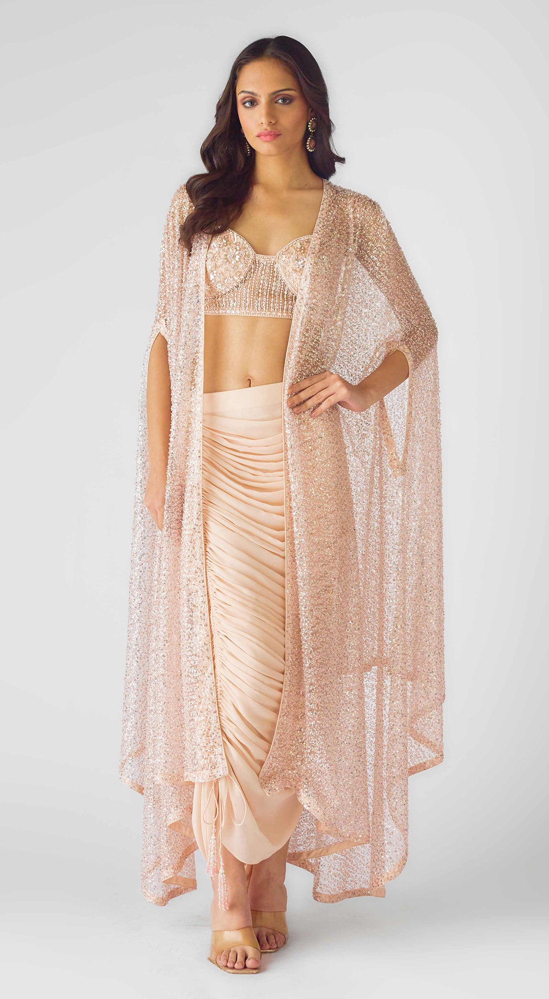 The Peach Serenade Cape Set