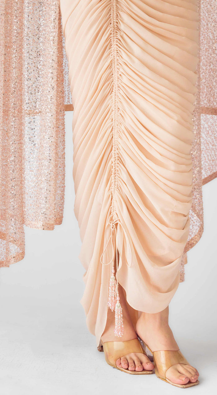 The Peach Serenade Cape Set