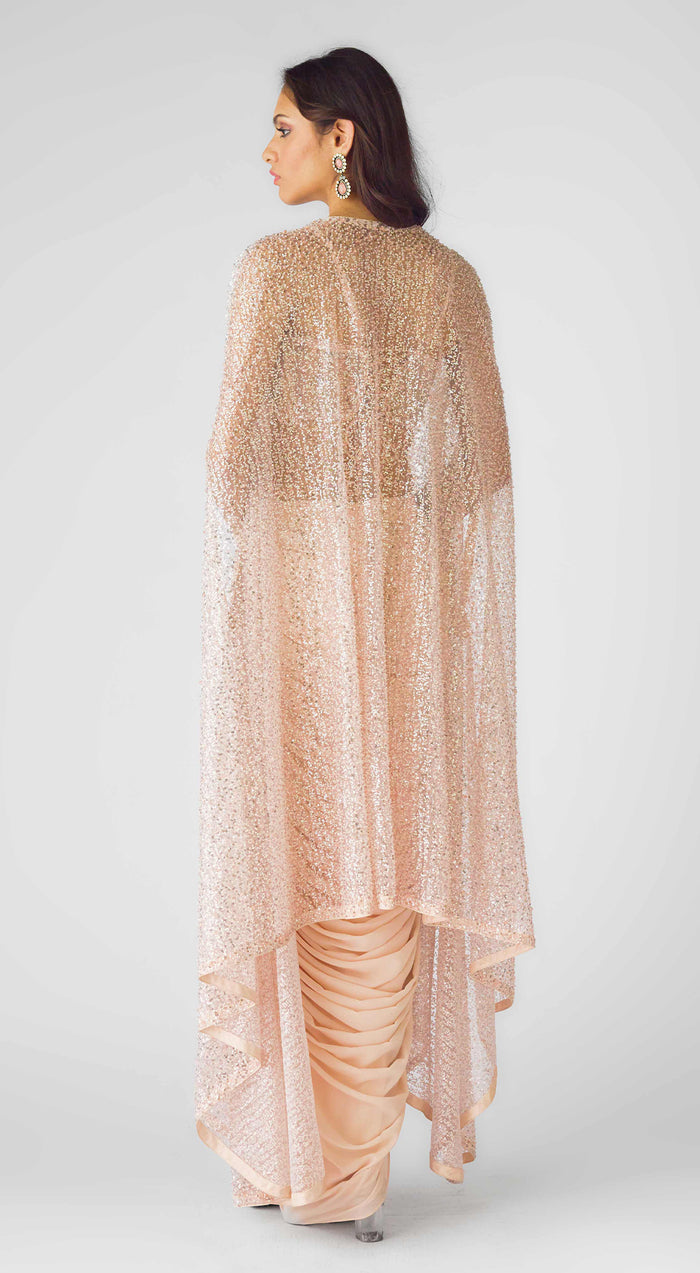 The Peach Serenade Cape Set