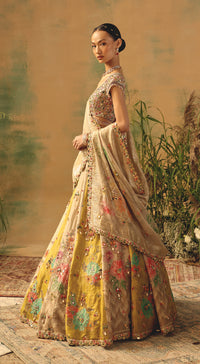 The Basanti Amaltas Lehenga