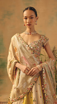 The Basanti Amaltas Lehenga