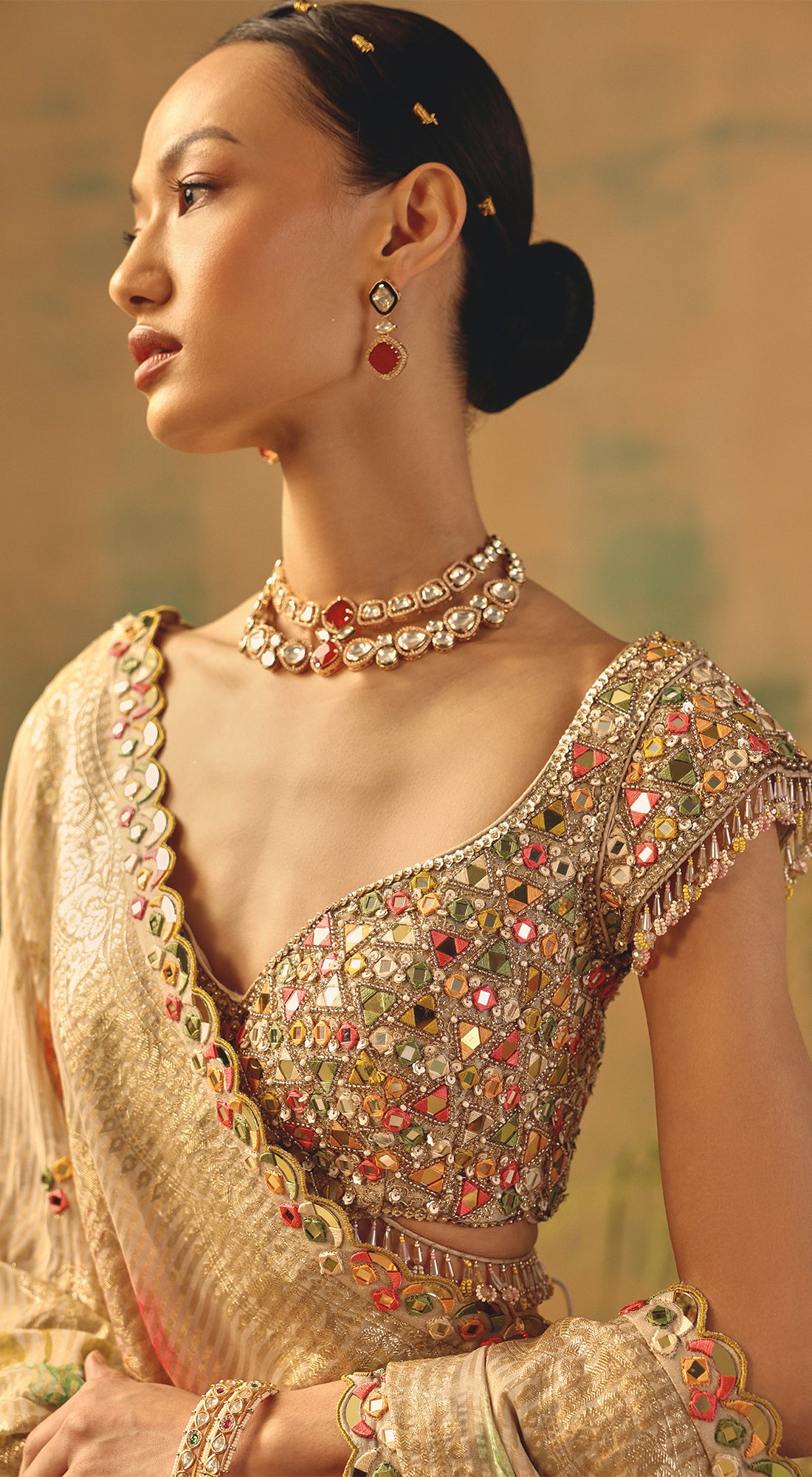 The Basanti Amaltas Lehenga
