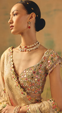 The Basanti Amaltas Lehenga