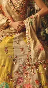 The Basanti Amaltas Lehenga