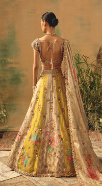 The Basanti Amaltas Lehenga