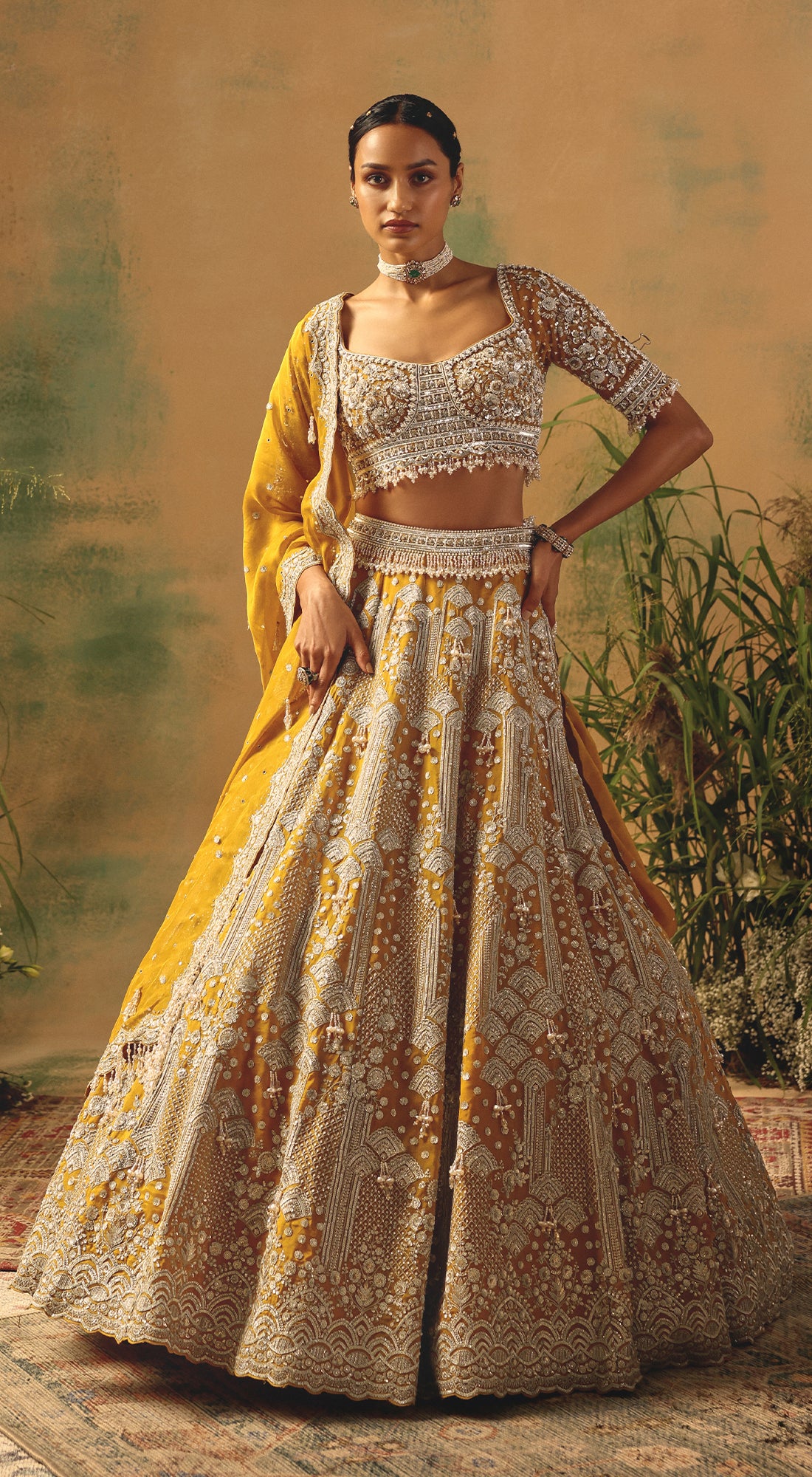 The Enchanted Citrine Lehenga