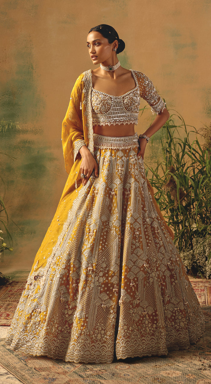 The Enchanted Citrine Lehenga