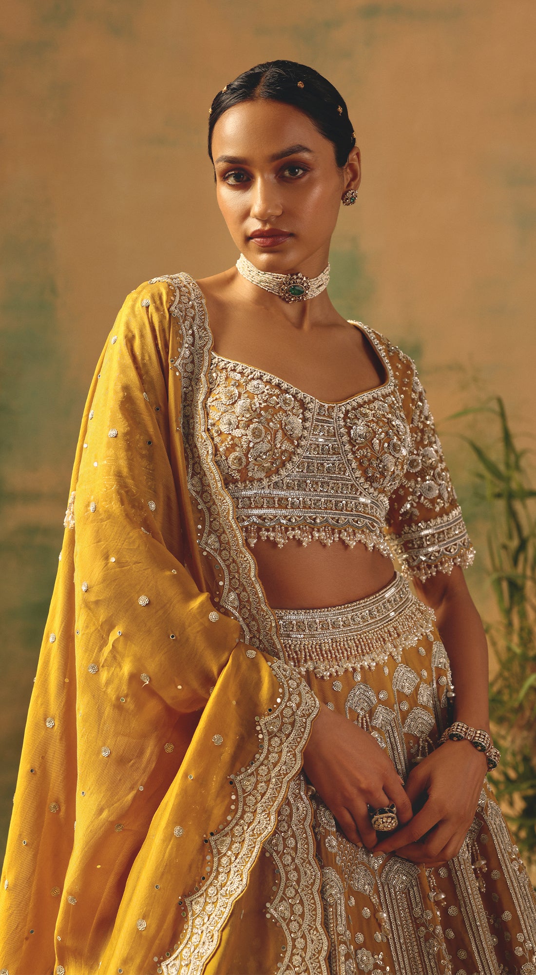 The Enchanted Citrine Lehenga