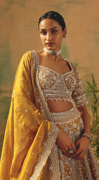 The Enchanted Citrine Lehenga