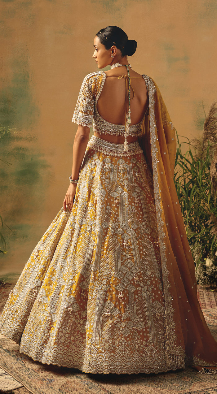 The Enchanted Citrine Lehenga