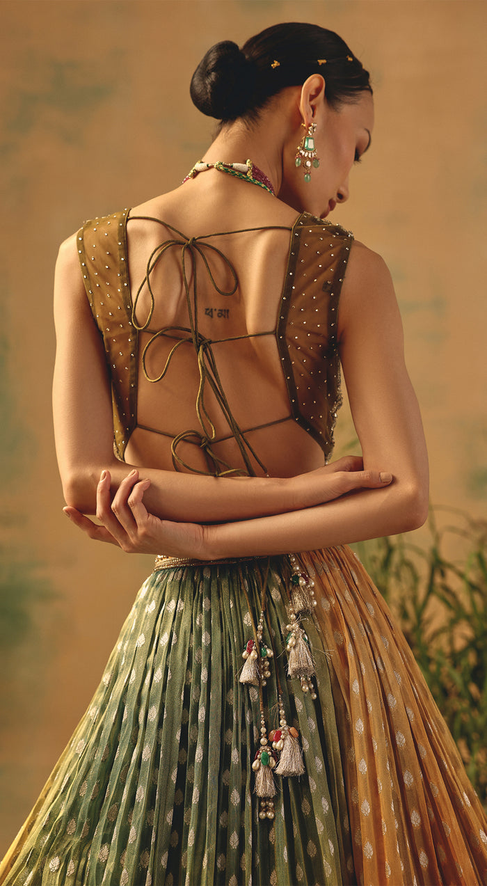 The Haldi Forest Lehenga