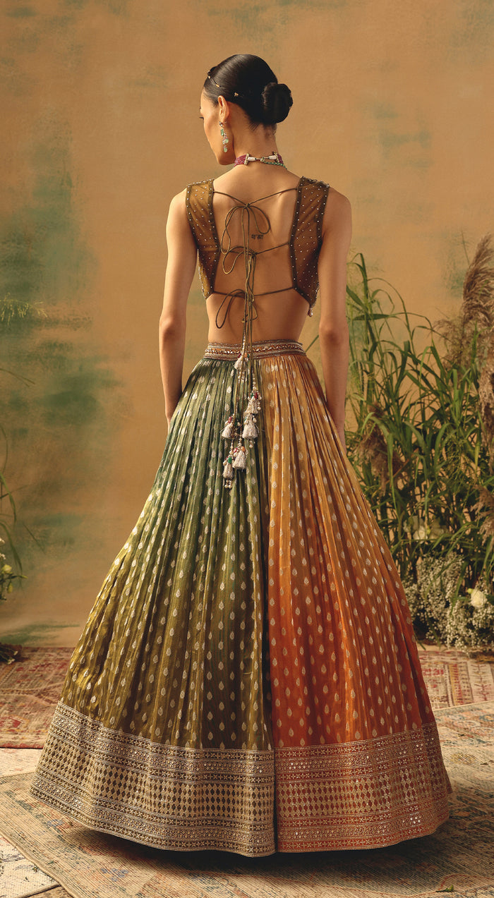 The Haldi Forest Lehenga