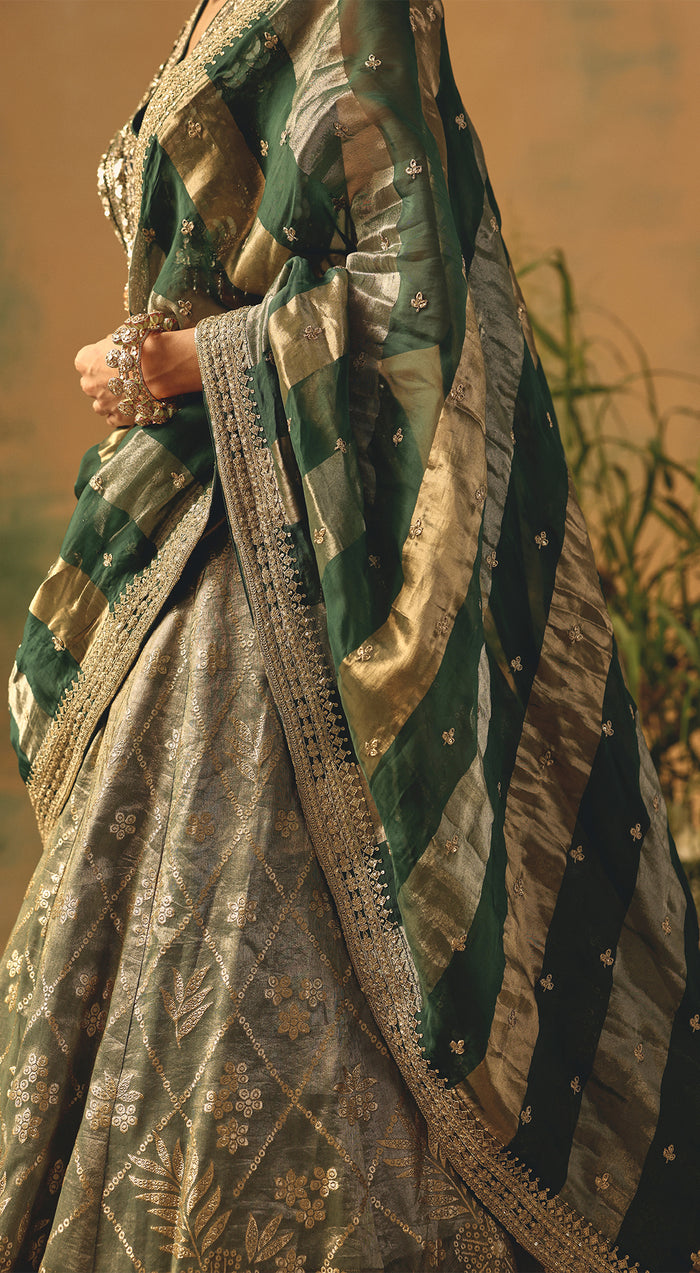 The Olive Blush Lehenga