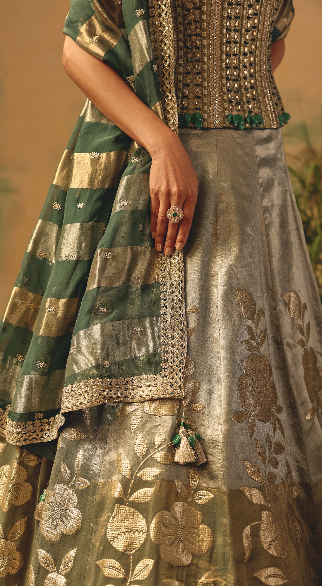 The Sage Bloom Lehenga