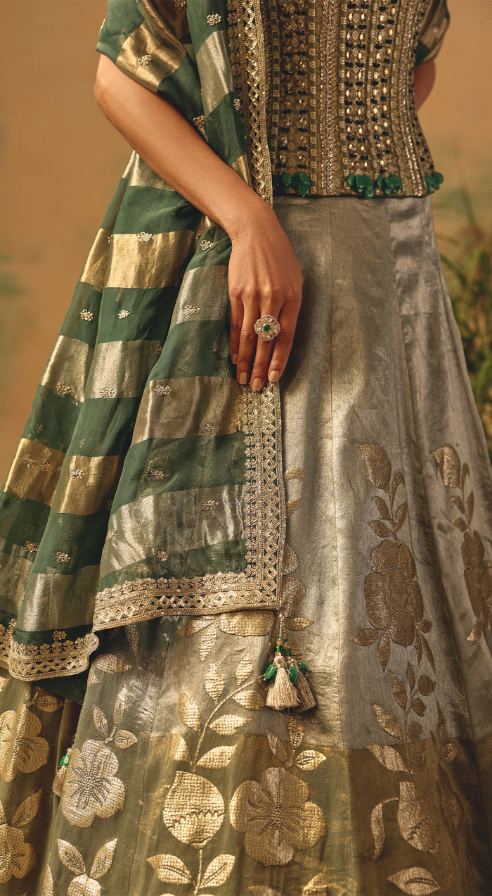 The Sage Bloom Lehenga