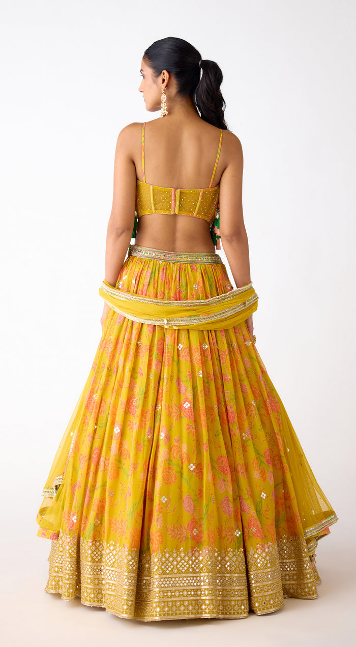 The Amber Radiance Lehenga Set