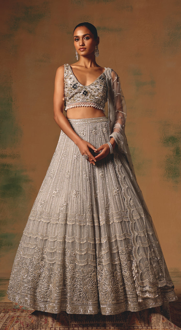 The Silvered Dove Lehenga